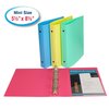 C-Line Products Mini Size 3Ring Poly Binder, 1 Inch Capacity Color May Vary Set of 24 Binders, 24PK 30710-DS
